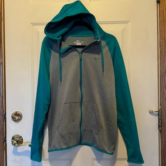 NIKE Therma Fit Hooded Sweatshirt Jacket Sz M - Picture 1 of 9